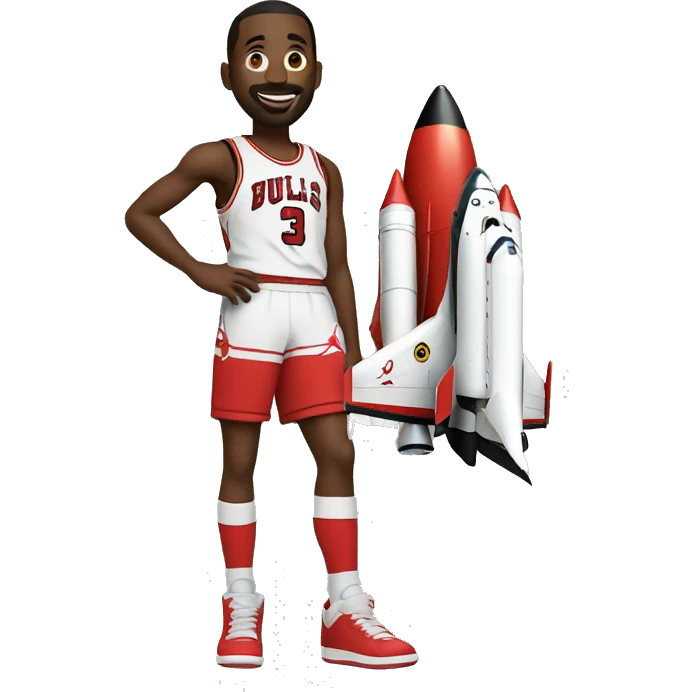 jordan with rocket emoji