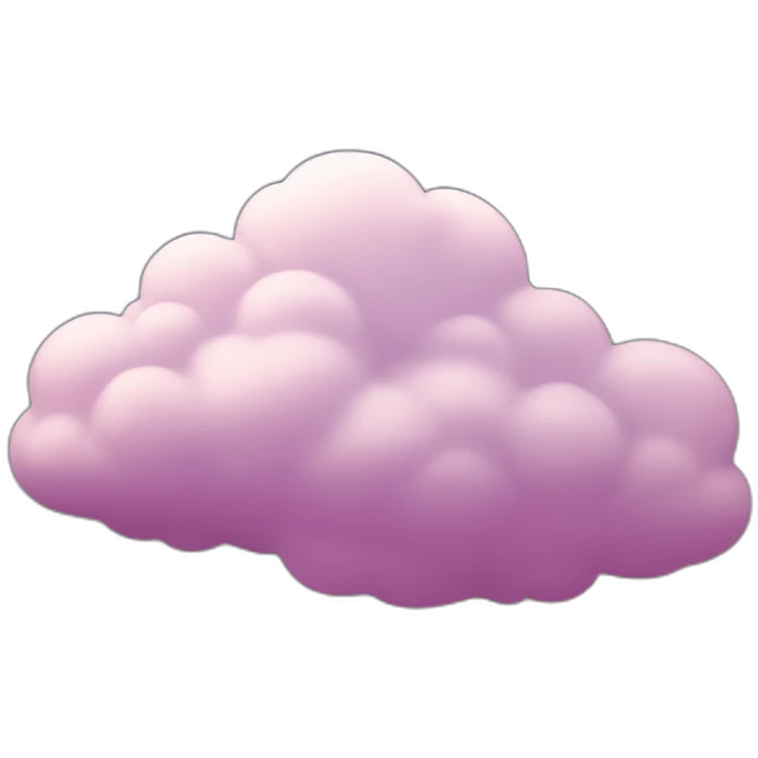Luminous cloud landscape emoji