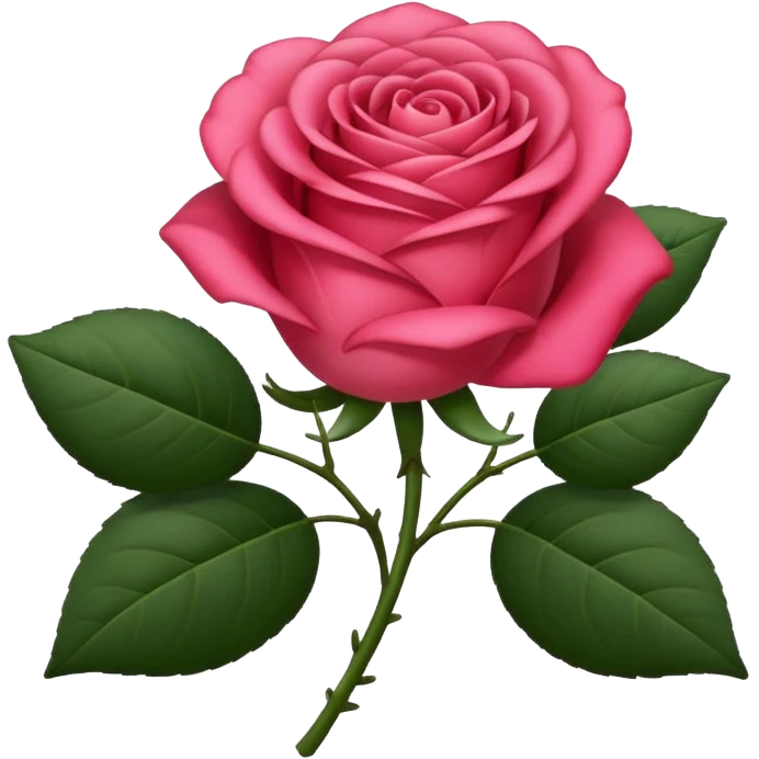 Emoji rosa negra en 2D emoji