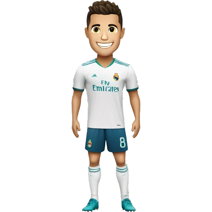 Cristiano Ronaldo dando joinha com sorriso emoji