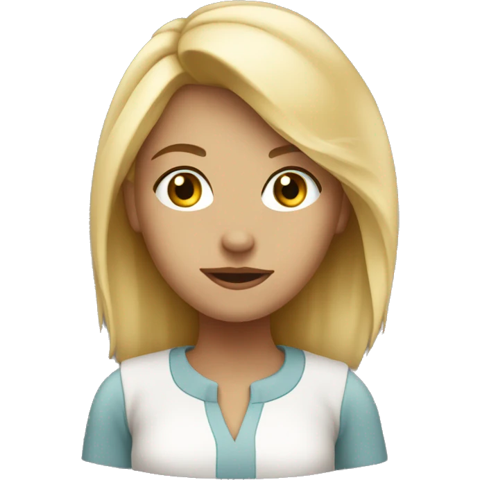 overly confident blonde girl emoji