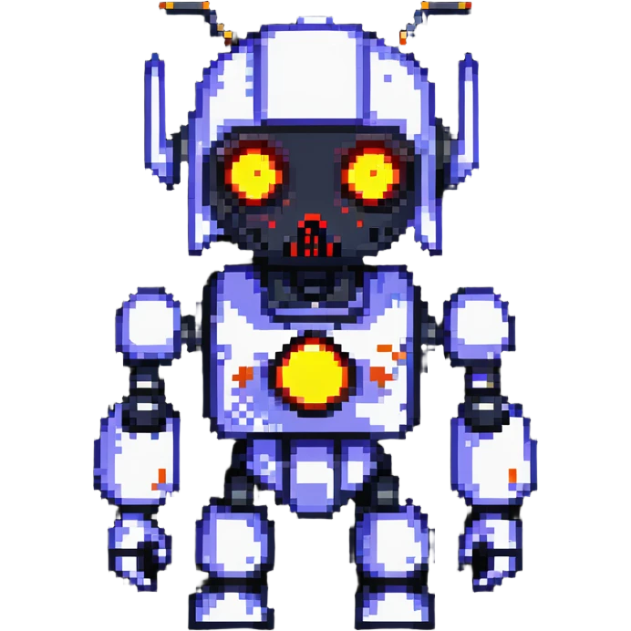 robot overlord with glowing eyes emoji