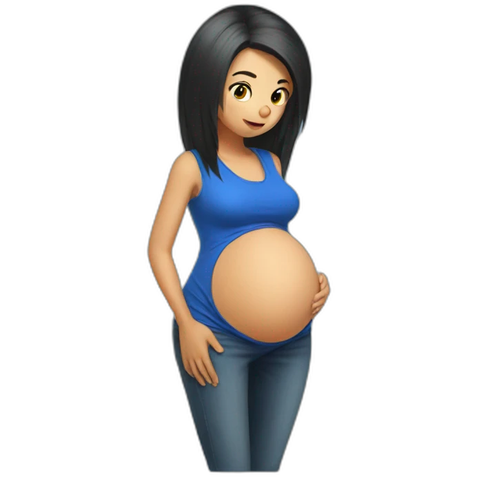 Pregnant-sonic emoji