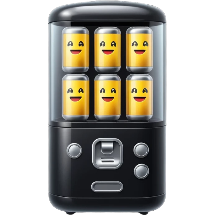 Black gacha machine emoji