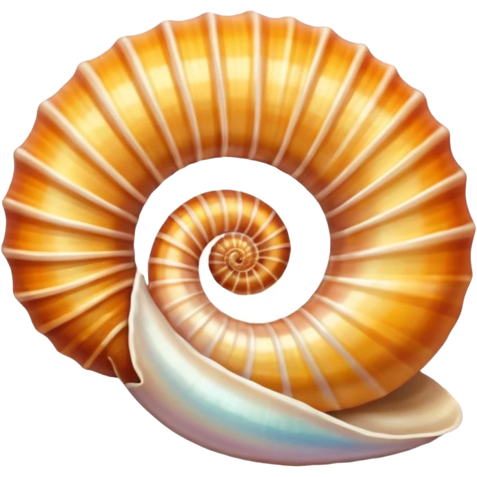 Scientific artistic pic of a 🐚  emoji