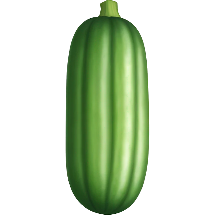 A long cucumber emoji
