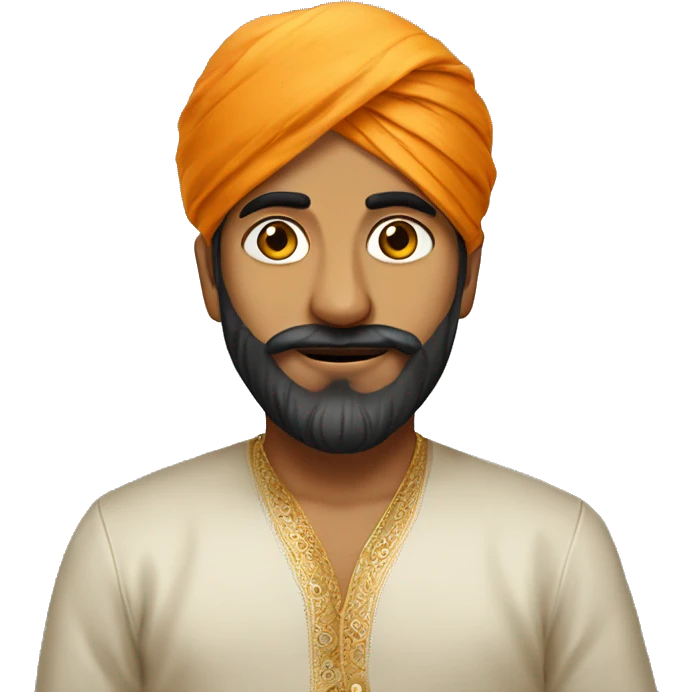 Gujrati boy with pagdi emoji