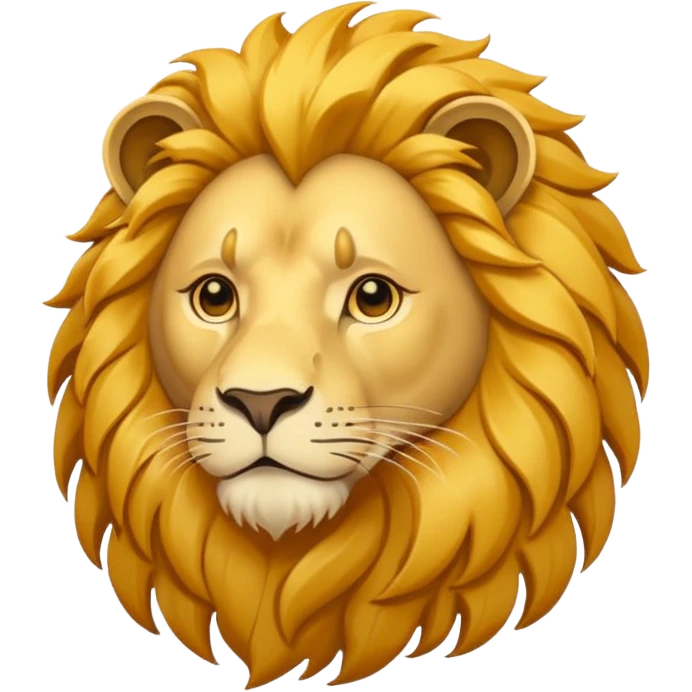 lion flat design emoji