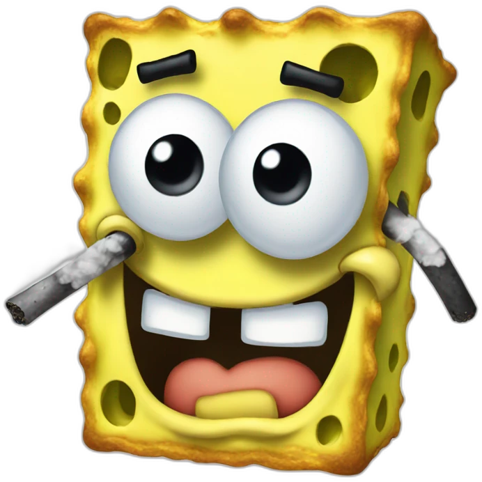 spongebob smoke emoji