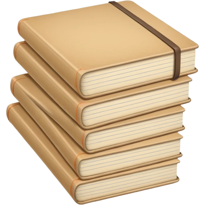 Beige notebooks emoji