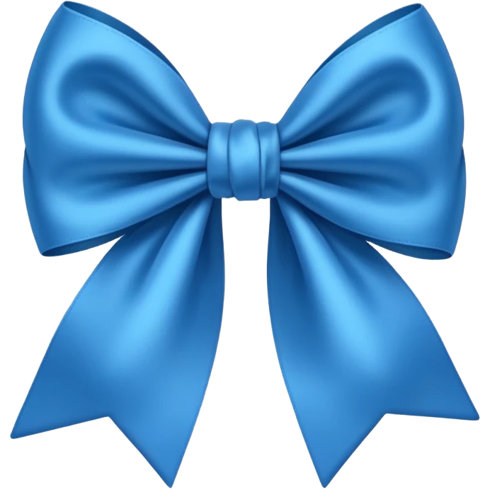 Moño azul emoji