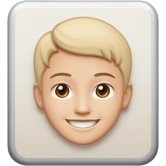 A white reactangle wall and face has this emoji :) emoji