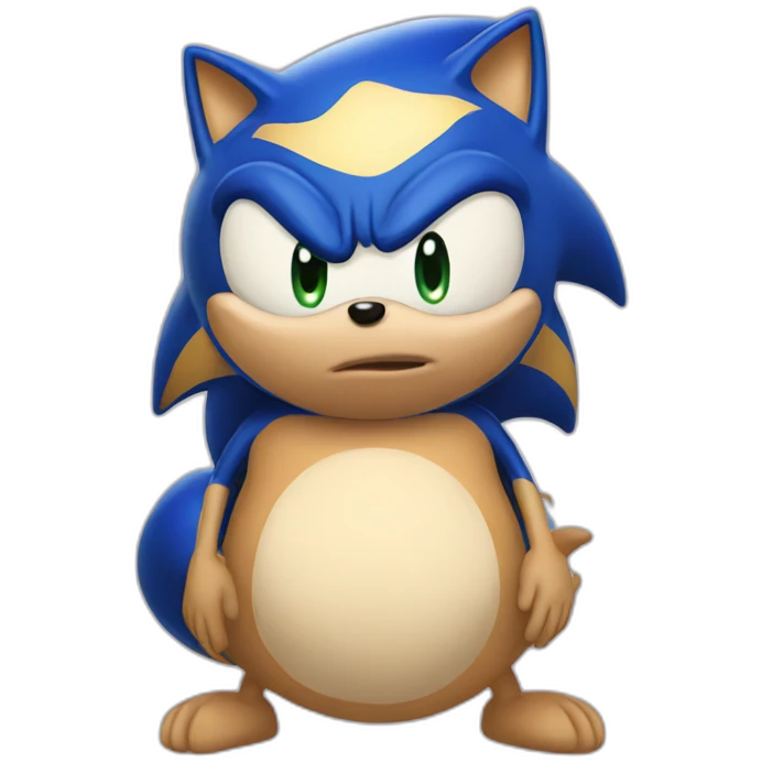 Pregnant sonic emoji
