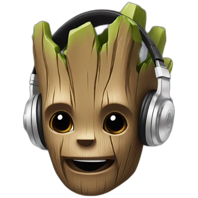 groot headphones emoji