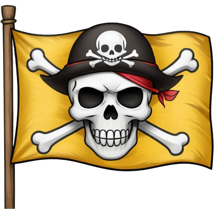 Straw hat pirates flag emoji