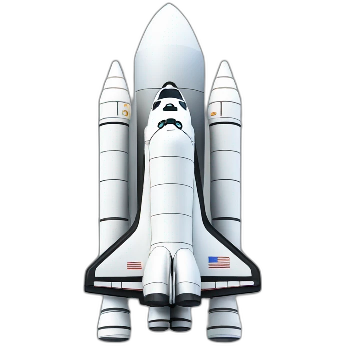 space shuttle emoji