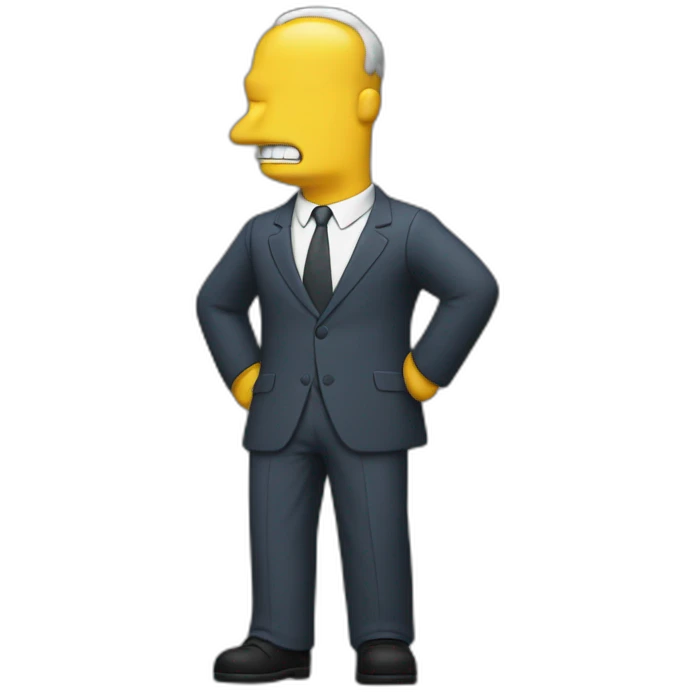 Homer suit emoji