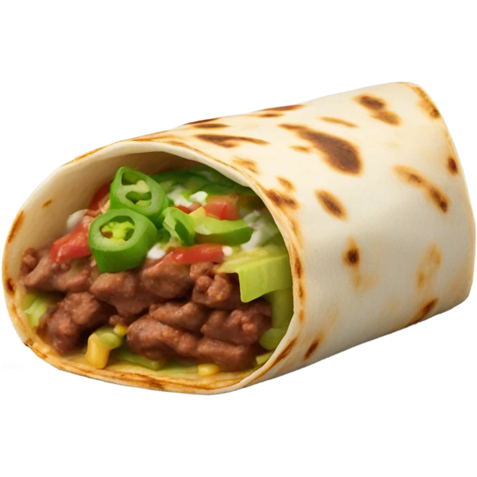 Chipotle carne asada burrito  emoji