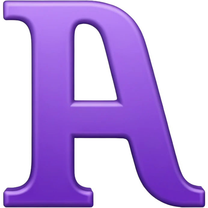 purple capital letter "I" alphabet emoji