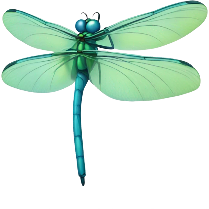 Pretty blue green dragonfly emoji