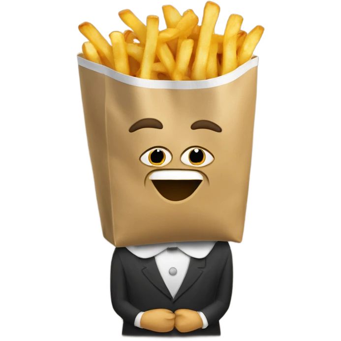 Put the bag in the fries emoji