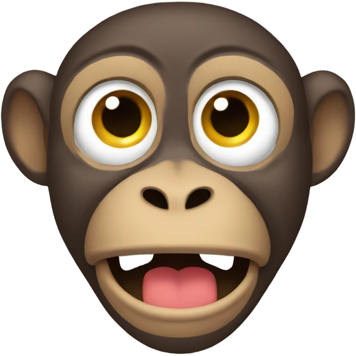 Monkey disgusted emoji