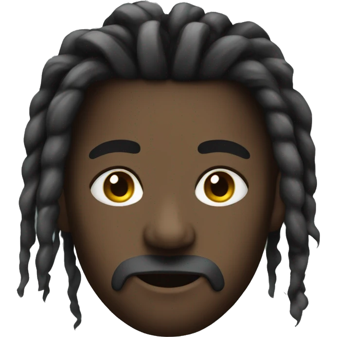 nonchalant dreadhead really black  emoji