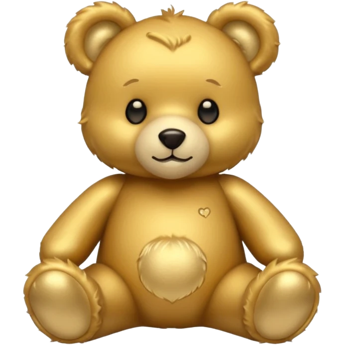 gold tedy bear emoji