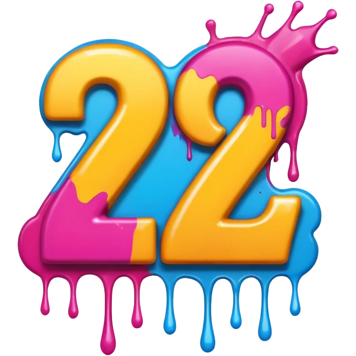 Граффити надпись: 72 emoji