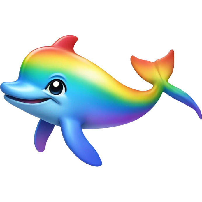 Rainbow dolphin  emoji