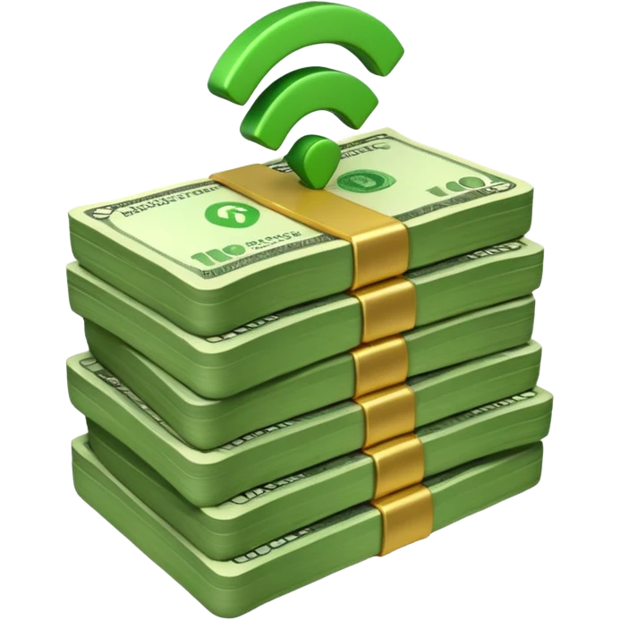 wifi money stack emoji