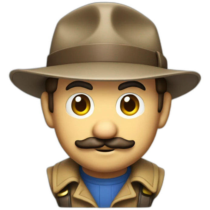 Mario detective emoji