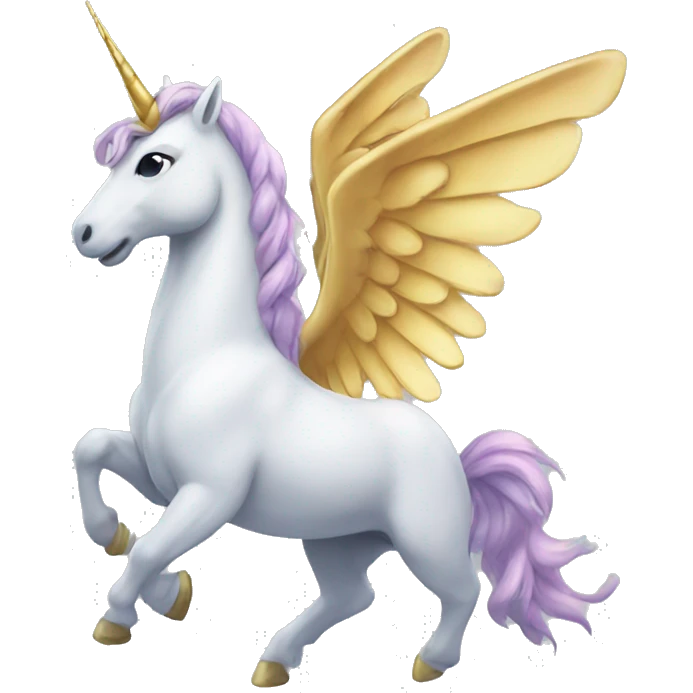 Winged unicorn emoji