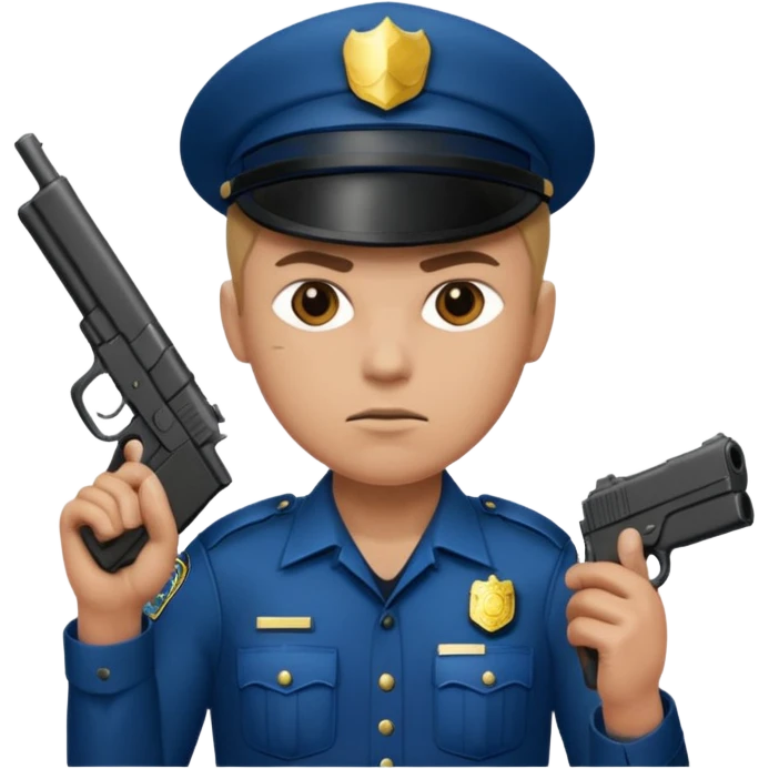 fully armed cop emoji