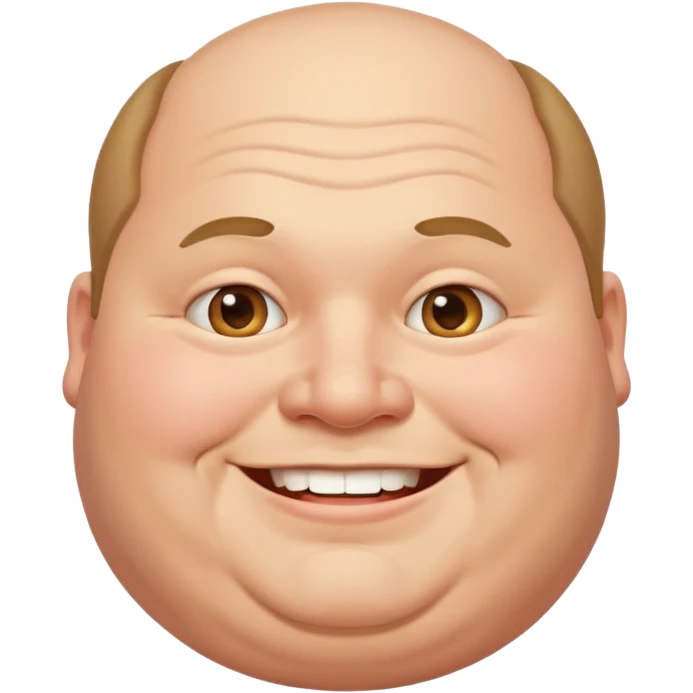 A very fat man emoji