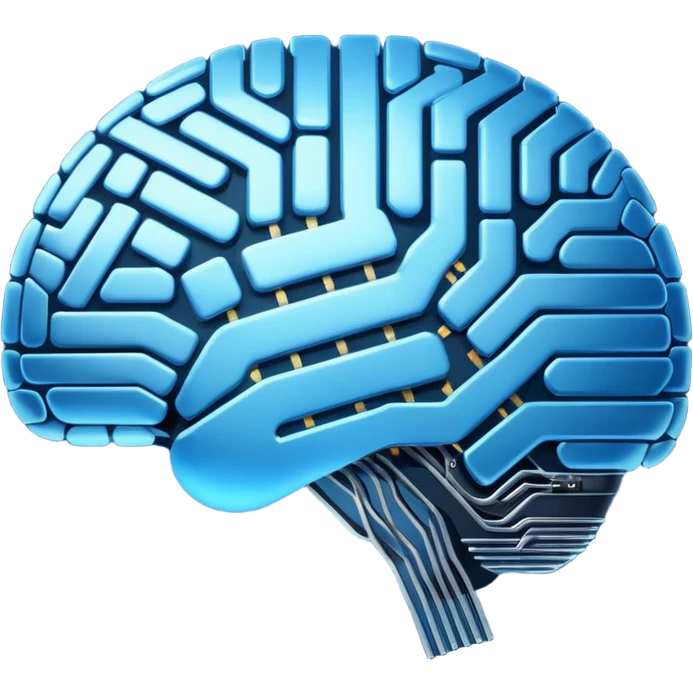 digital brain emoji