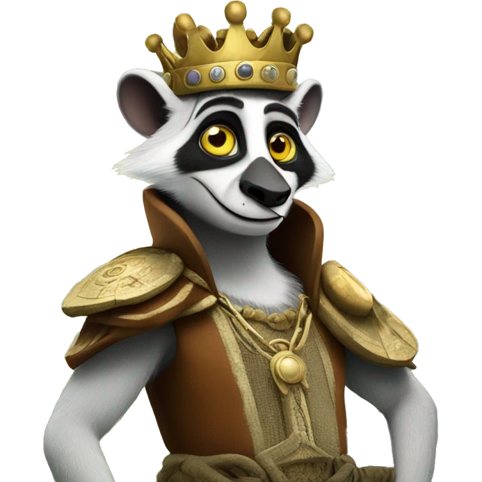 King Julian travleing through time emoji