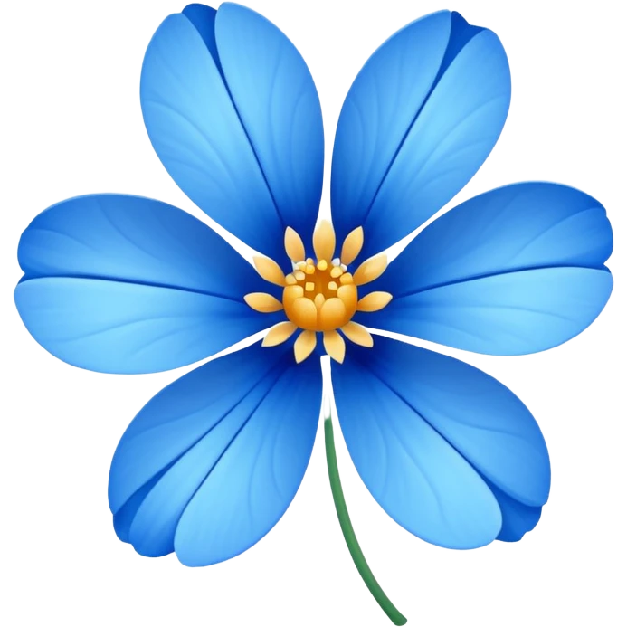 Blue flower emoji