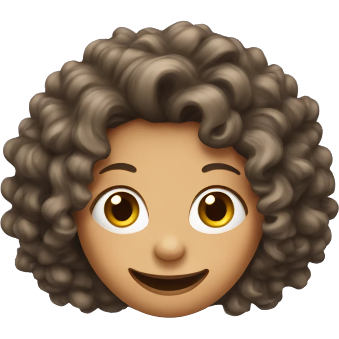 Curley hair woman with missing tooth emoji