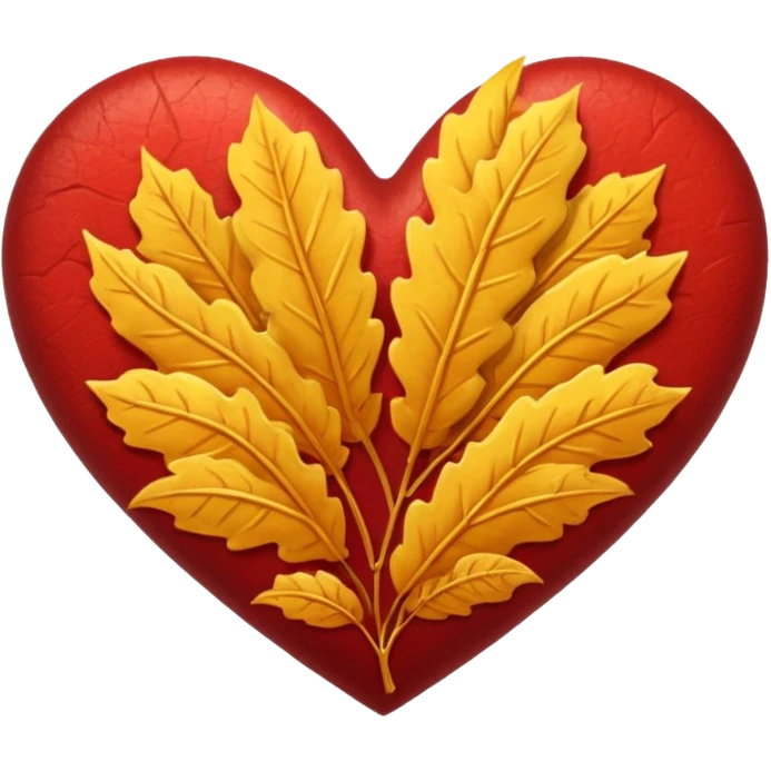 autumn heart emoji