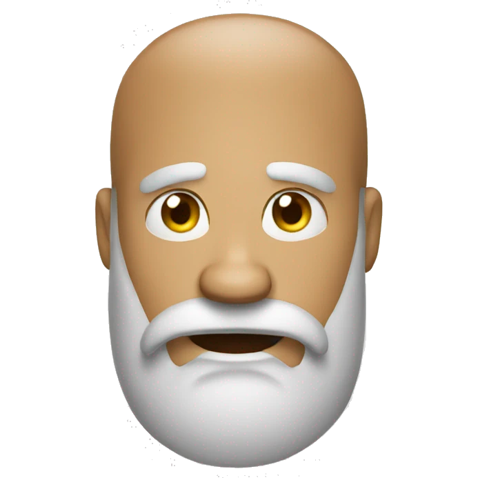 Bearded guy amazed  emoji