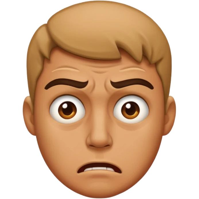 disgusted man, repulsed emoji