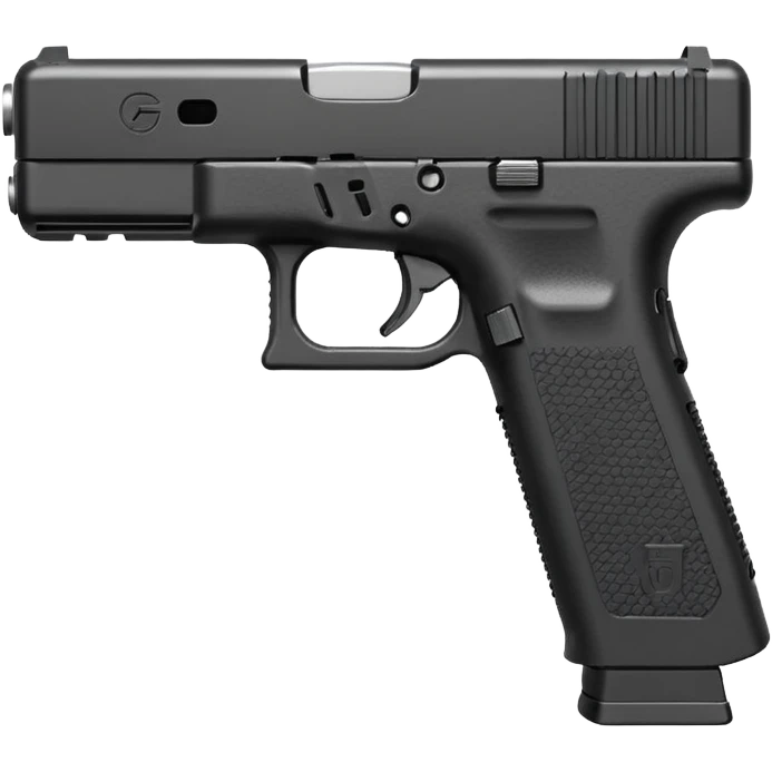 emoji of a compact pistol resembling a Glock 17 with an extended ...