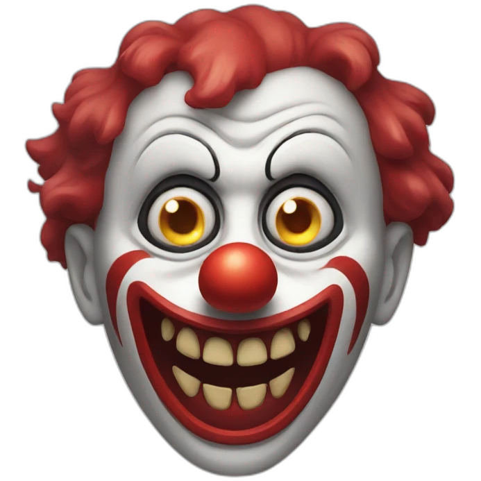 scary clown emoji