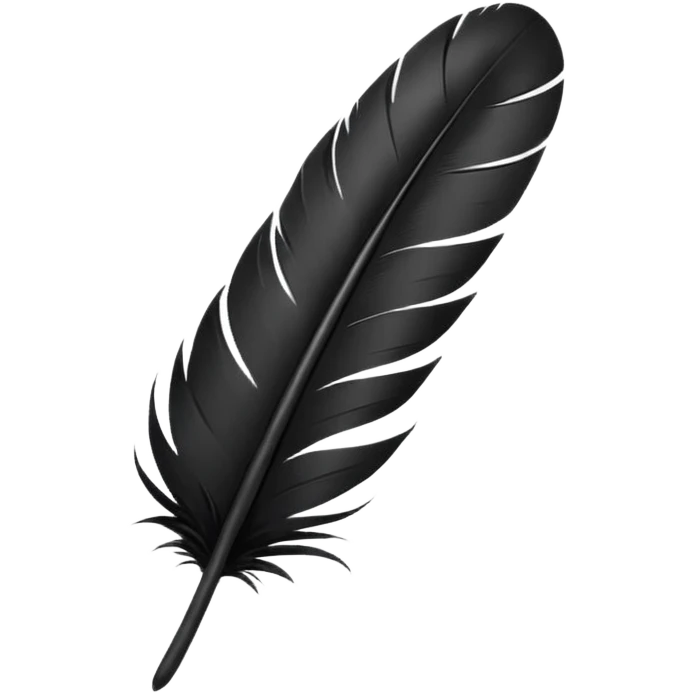 black feather emoji