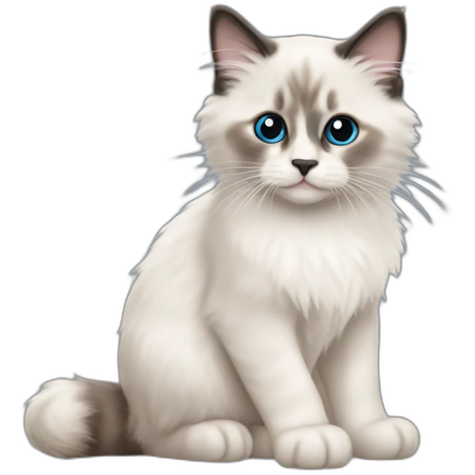 Ragdoll Sealpoint Kitten emoji