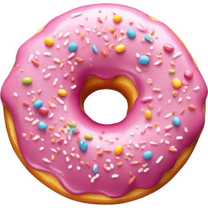 Donut sucré au sucre emoji