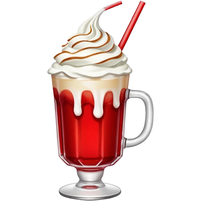 
Una bebida rossaude estar acá con nata emoji