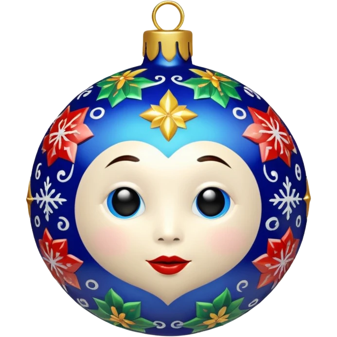 Christmas Baubles personified emoji