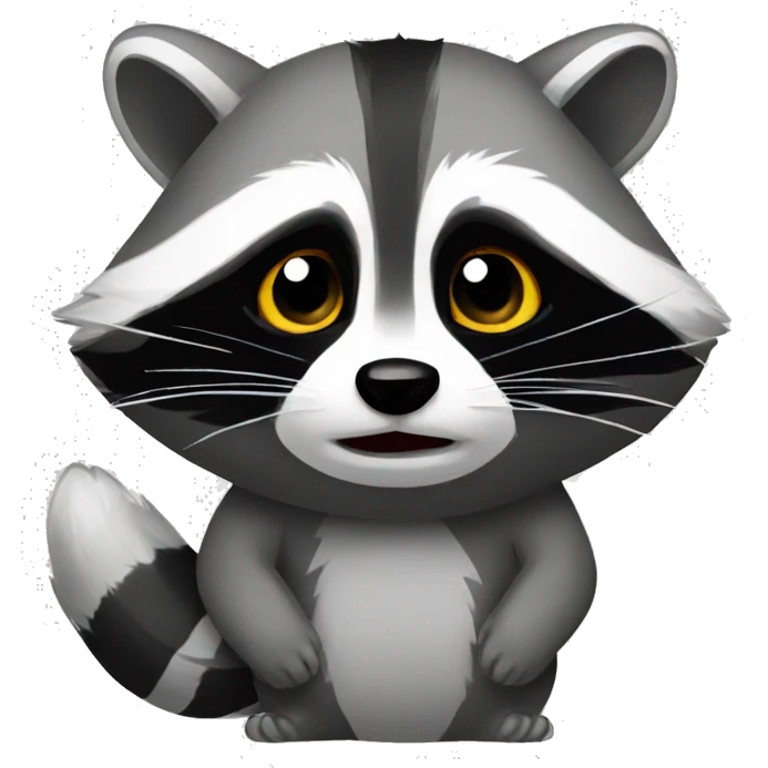 Raccoon says NO emoji